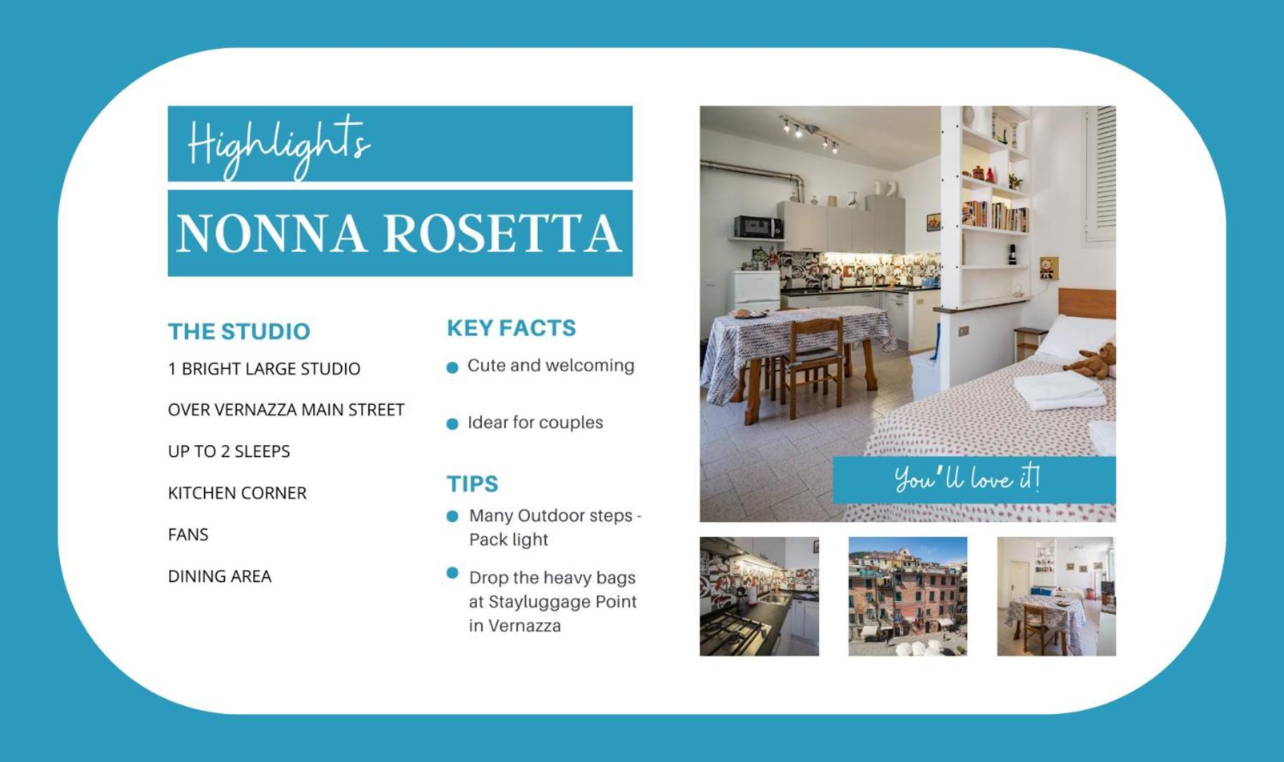Nonna Rosetta Traditional Studio Vernazza Luaran gambar